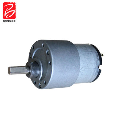 Motor de engranaje de 50 RPM de cepillado de DC de 37 mm de carbon brush motor de caja de engranajes de DC 3V - 24V para robot