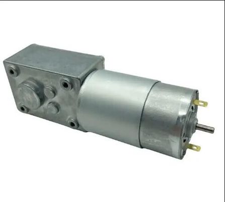 Motor de engranajes de alta torsión de cepillado de corriente continua 12V 555 motor de engranajes de gusano 24V baja velocidad
