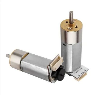 Motor de engranajes de corriente continua de 16 mm 24 V de rueda central de la torre, engranaje de salida de corriente continua, motor hidráulico