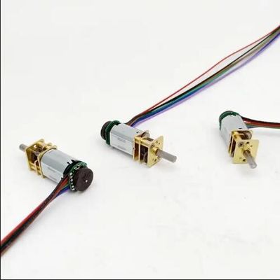 12 mm DC Micro Motor de engranajes de pulso Houle codificador de precisión motor de corriente continua de pequeña desaceleración