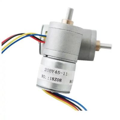 Motor paso a paso de 5 V de corriente continua con micro engranajes 20 mm 2 fase 4 de cable con caja de engranajes