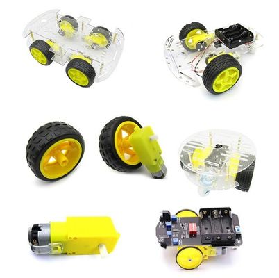 Motor de engranajes de corriente continua de plástico inteligente F130 3V 6V Motor de caja de engranajes de corriente continua eléctrica TT