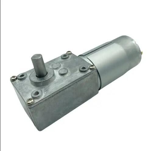 Motor de engranajes de alta torsión de cepillado de corriente continua 12V 555 motor de engranajes de gusano 24V baja velocidad
