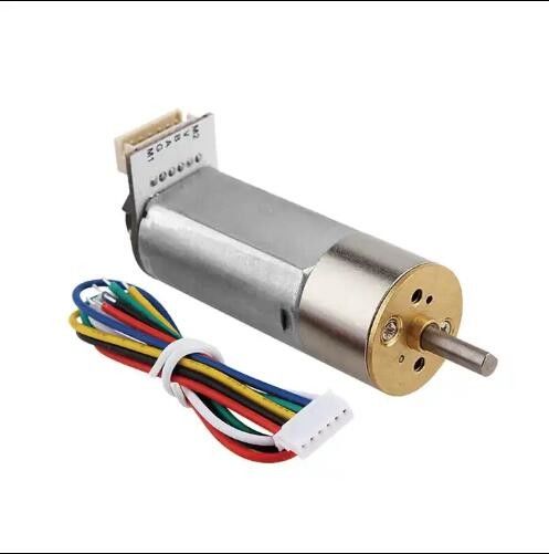 Motor de engranajes de corriente continua de 16 mm 24 V de rueda central de la torre, engranaje de salida de corriente continua, motor hidráulico