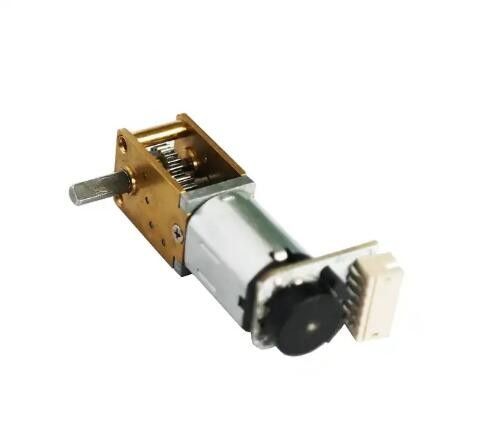 Motor de engranaje de gusano micro DC de 3V - 12V con cepillado de 12 mm de alto par de baja velocidad N20